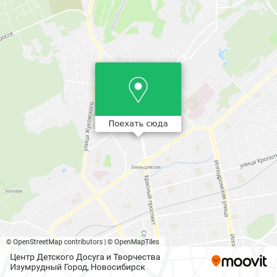 Карта Центр Детского Досуга и Творчества Изумрудный Город