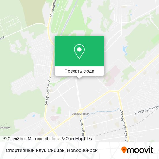 Карта Спортивный клуб Сибирь