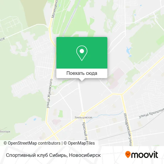 Карта Спортивный клуб Сибирь