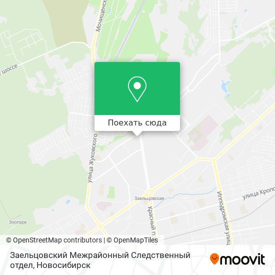 Карта Заельцовский Межрайонный Следственный отдел