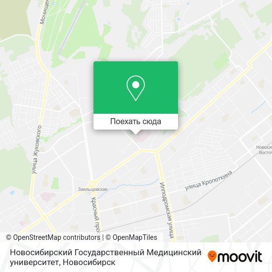Карта Новосибирский Государственный Медицинский университет