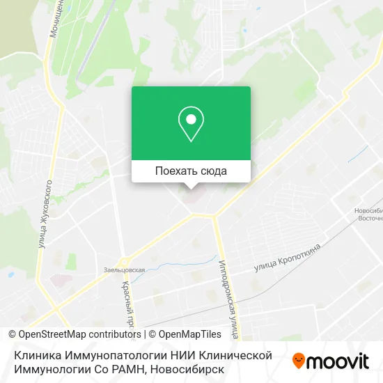 Карта Клиника Иммунопатологии НИИ Клинической Иммунологии Со РАМН