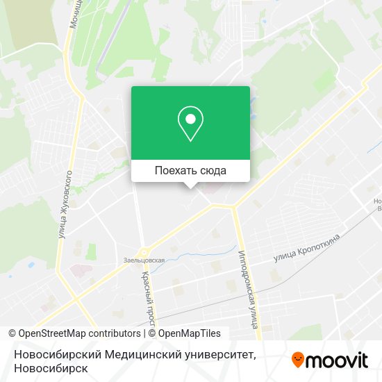 Карта Новосибирский Медицинский университет