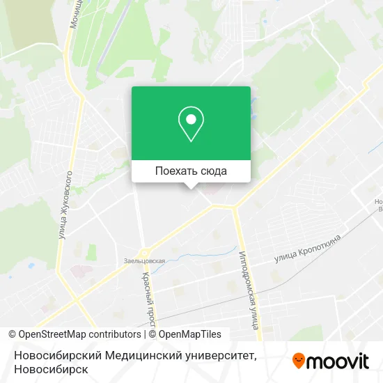Карта Новосибирский Медицинский университет
