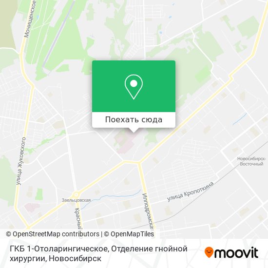 Карта ГКБ 1-Отоларингическое, Отделение гнойной хирургии