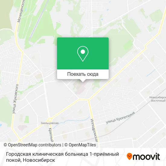 Карта Городская клиническая больница 1-приёмный покой