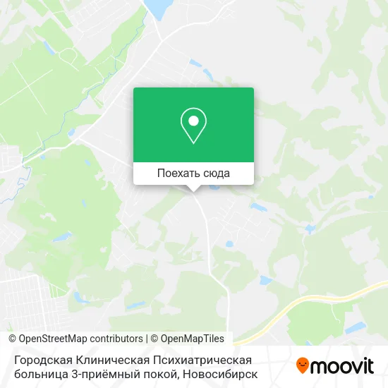 Карта Городская Клиническая Психиатрическая больница 3-приёмный покой