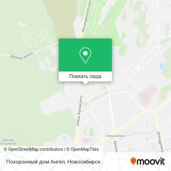 Карта Похоронный дом Ангел