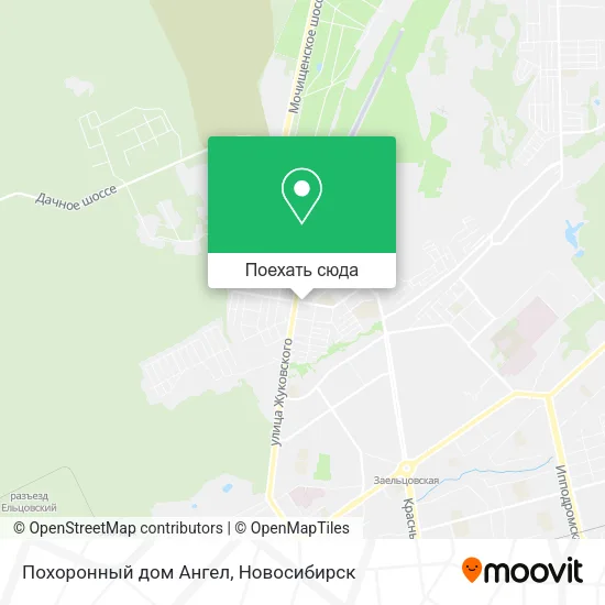 Карта Похоронный дом Ангел