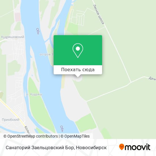 Карта Санаторий Заельцовский Бор
