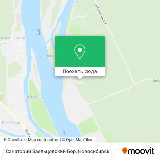 Карта Санаторий Заельцовский Бор