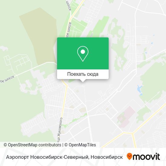 Карта Аэропорт Новосибирск-Северный