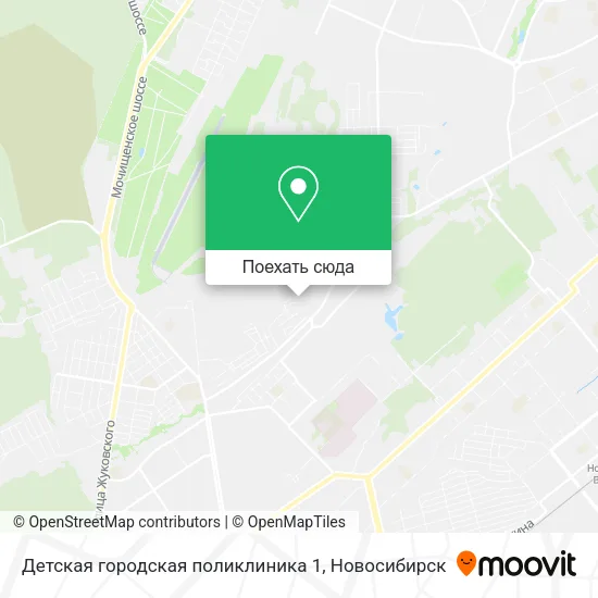 Карта Детская городская поликлиника 1