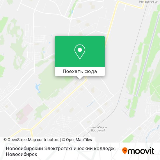 Карта Новосибирский Электротехнический колледж