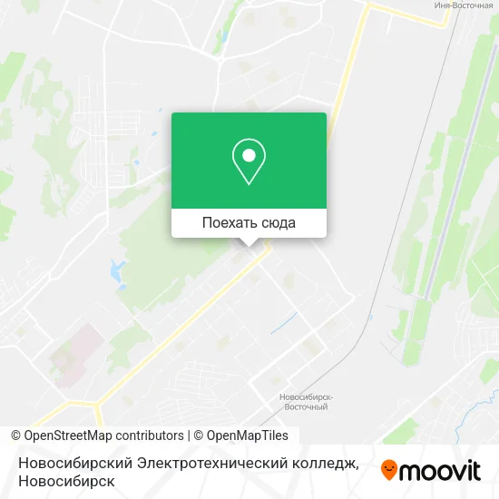 Карта Новосибирский Электротехнический колледж