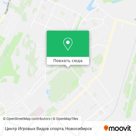 Карта Центр Игровых Видов спорта