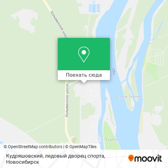 Карта Кудряшовский, ледовый дворец спорта