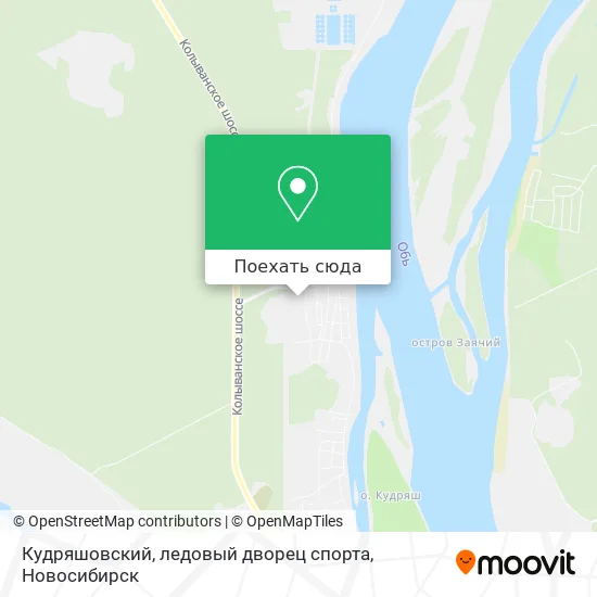 Карта Кудряшовский, ледовый дворец спорта