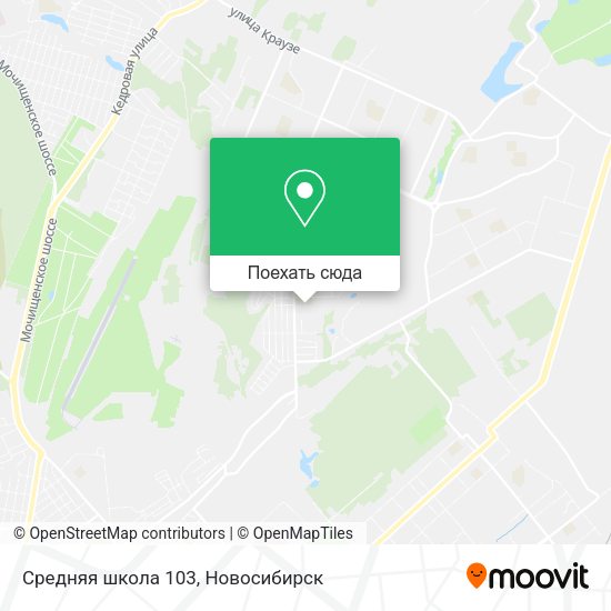 Карта Средняя школа 103