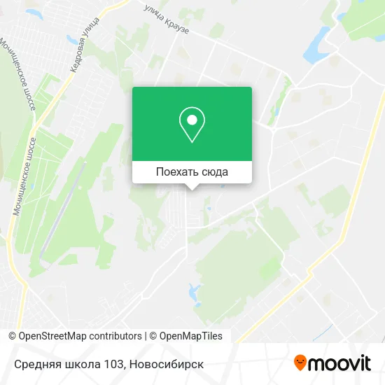 Карта Средняя школа 103