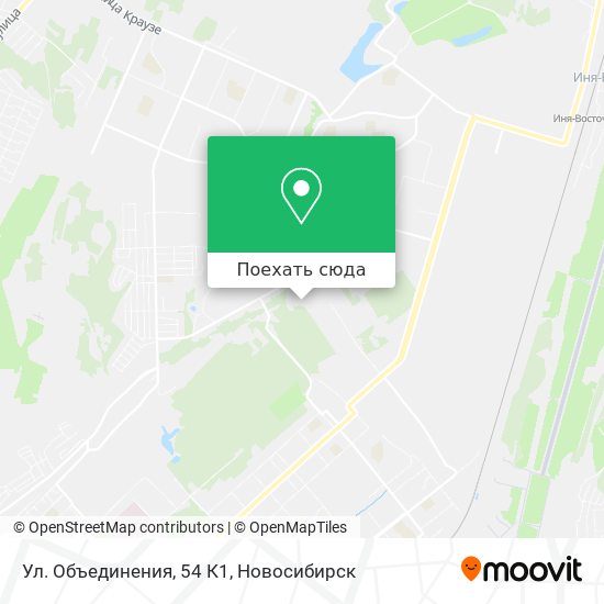 Карта Ул. Объединения, 54 К1