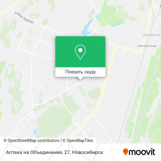 Карта Аптека на Объединения, 27