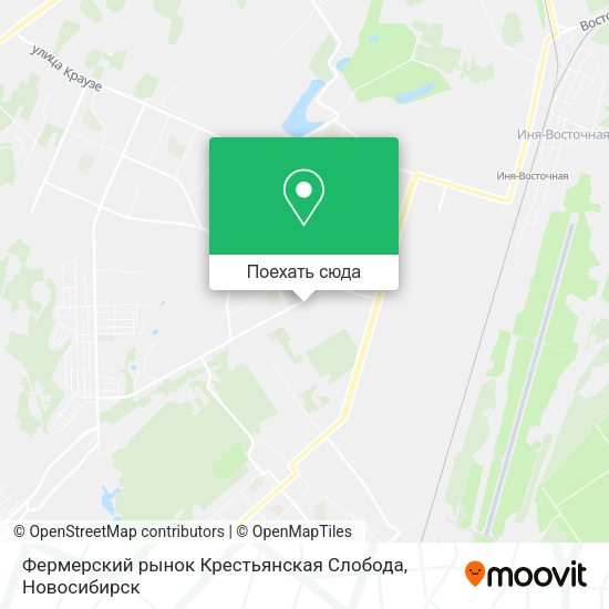 Карта Фермерский рынок Крестьянская Слобода