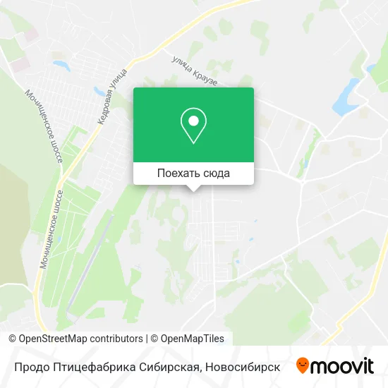 Карта Продо Птицефабрика Сибирская