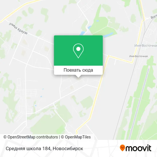 Карта Средняя школа 184