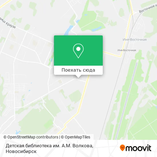 Карта Детская библиотека им. А.М. Волкова