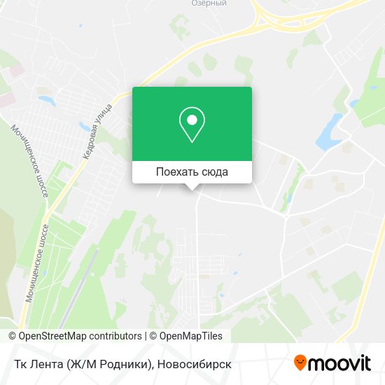 Карта Тк Лента (Ж/М Родники)