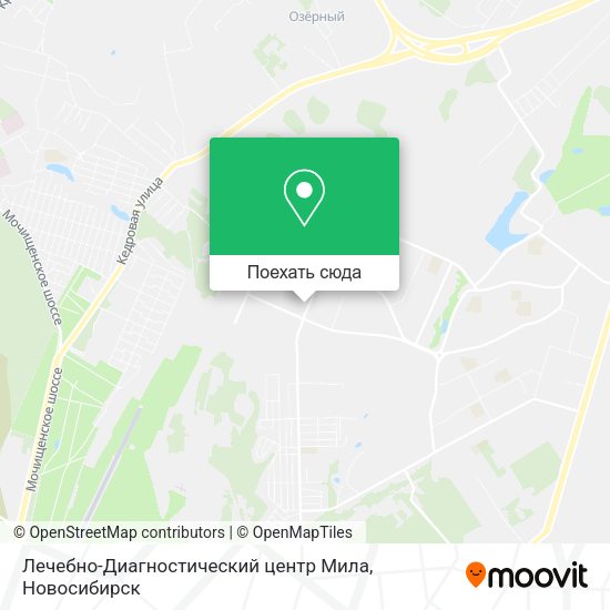 Карта Лечебно-Диагностический центр Мила