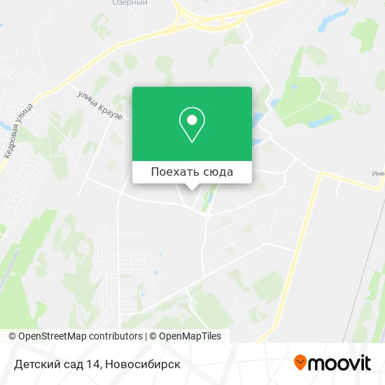 Карта Детский сад 14