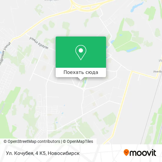 Карта Ул. Кочубея, 4 К5