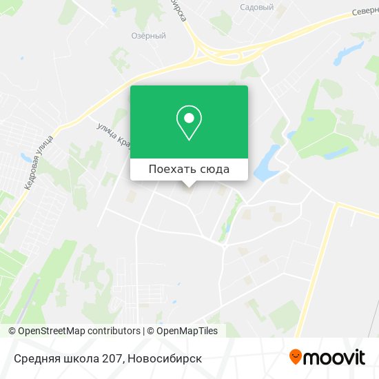 Карта Средняя школа 207
