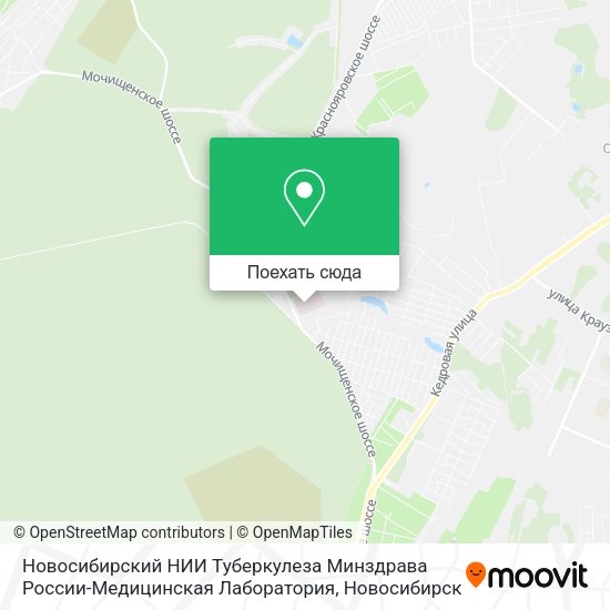 Карта Новосибирский НИИ Туберкулеза Минздрава России-Медицинская Лаборатория