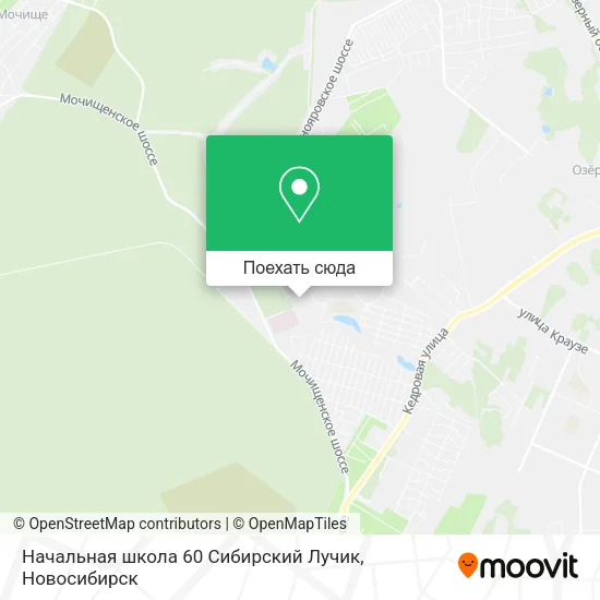 Карта Начальная школа 60 Сибирский Лучик