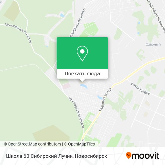 Карта Школа 60 Сибирский Лучик