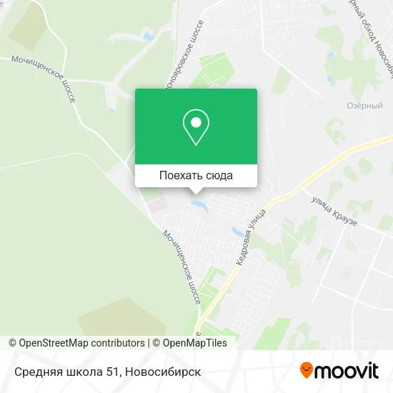 Карта Средняя школа 51