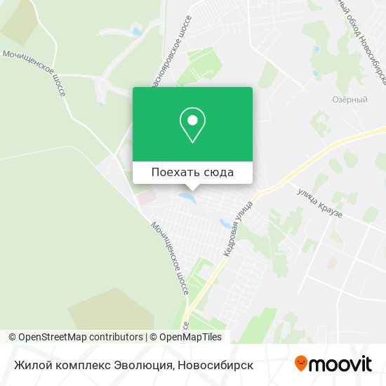 Карта Жилой комплекс Эволюция