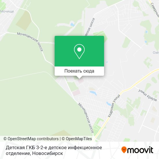 Карта Детская ГКБ 3-2-е детское инфекционное отделение