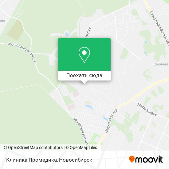 Карта Клиника Промедика