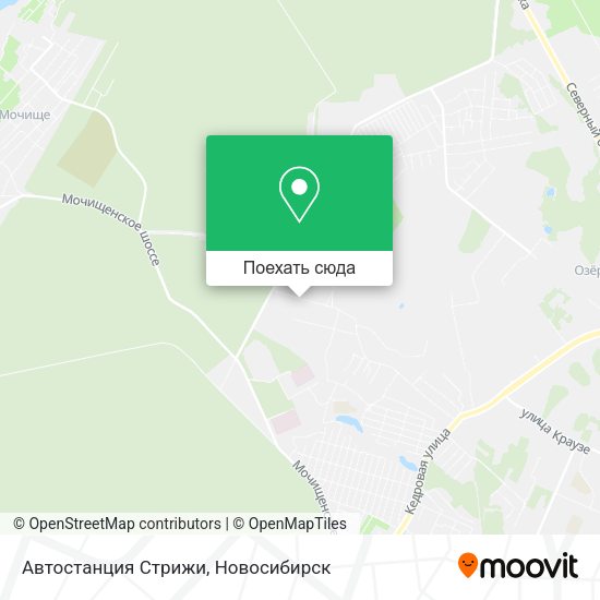 Карта Автостанция Стрижи