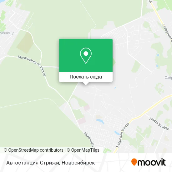 Карта Автостанция Стрижи