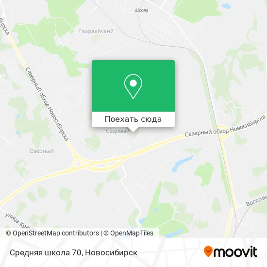 Карта Средняя школа 70