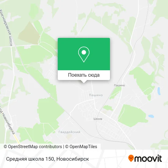Карта Средняя школа 150