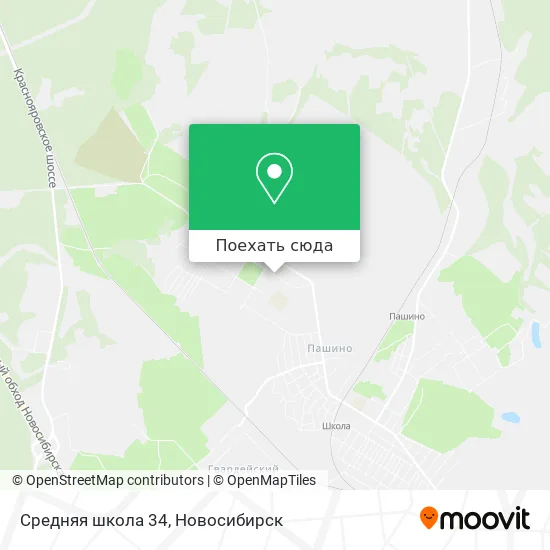 Карта Средняя школа 34