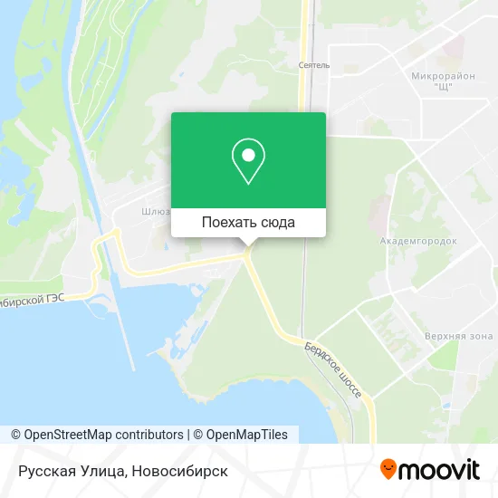 Карта Русская Улица