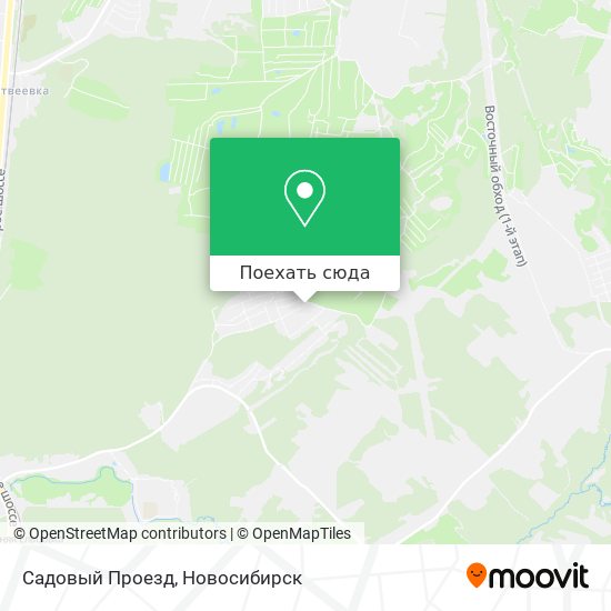 Карта Садовый Проезд