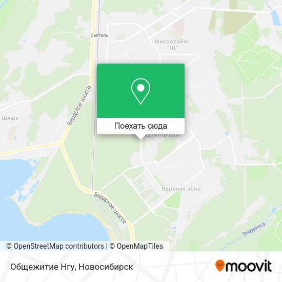 Карта Общежитие Нгу